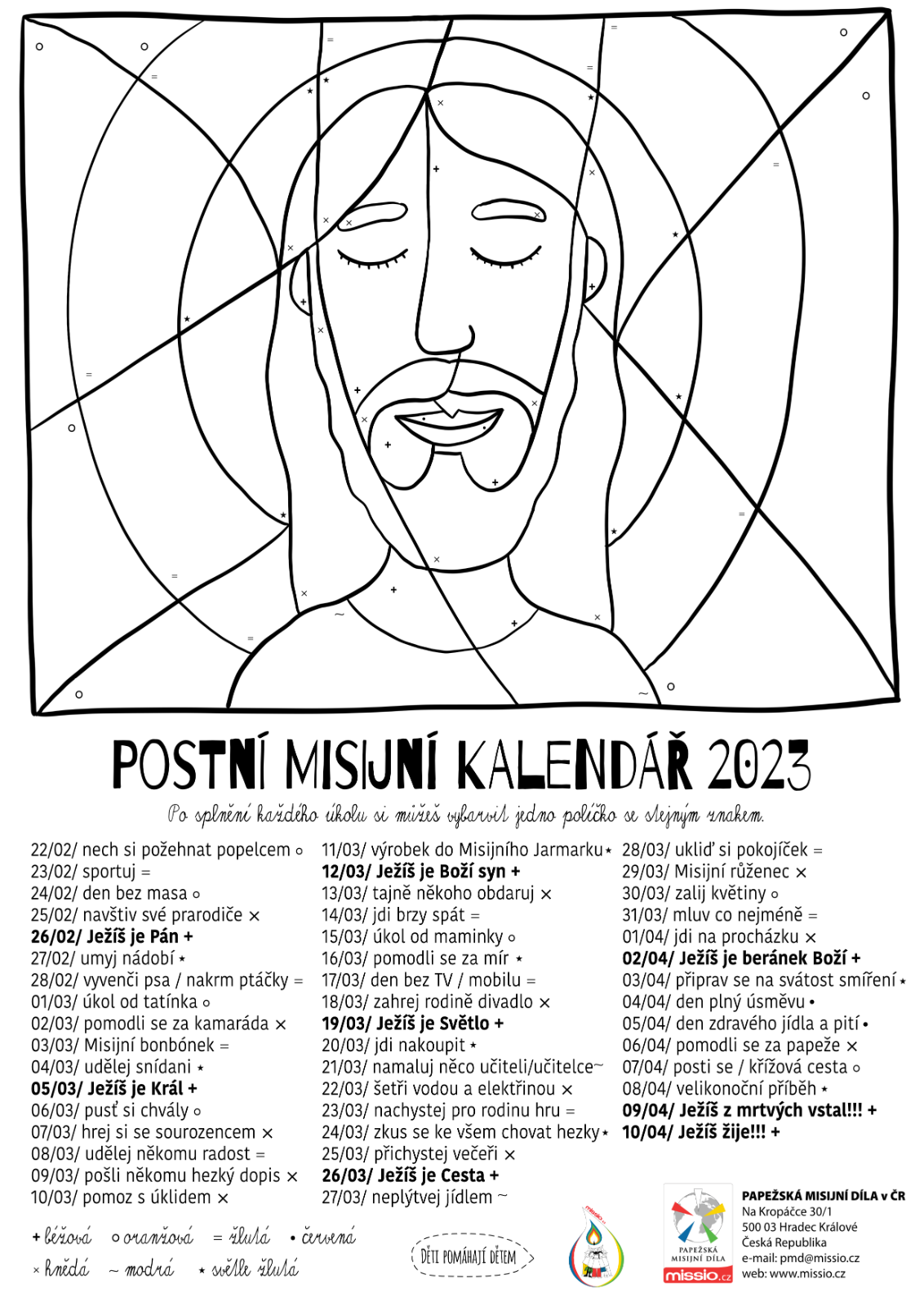 Postni misijni kalendar 2023 cb